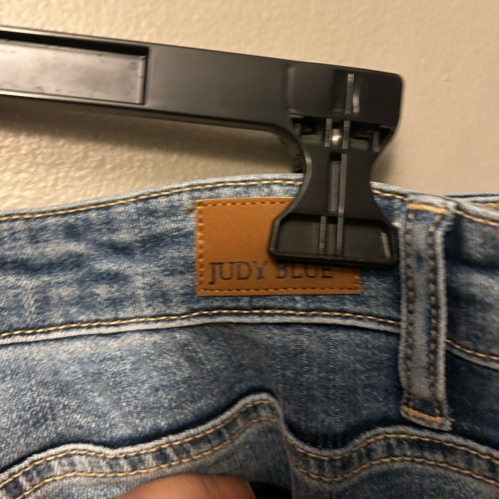 Judy Blue jeans - medium blue distressed “Boyfriend Fit” - Picture 8 of 12
